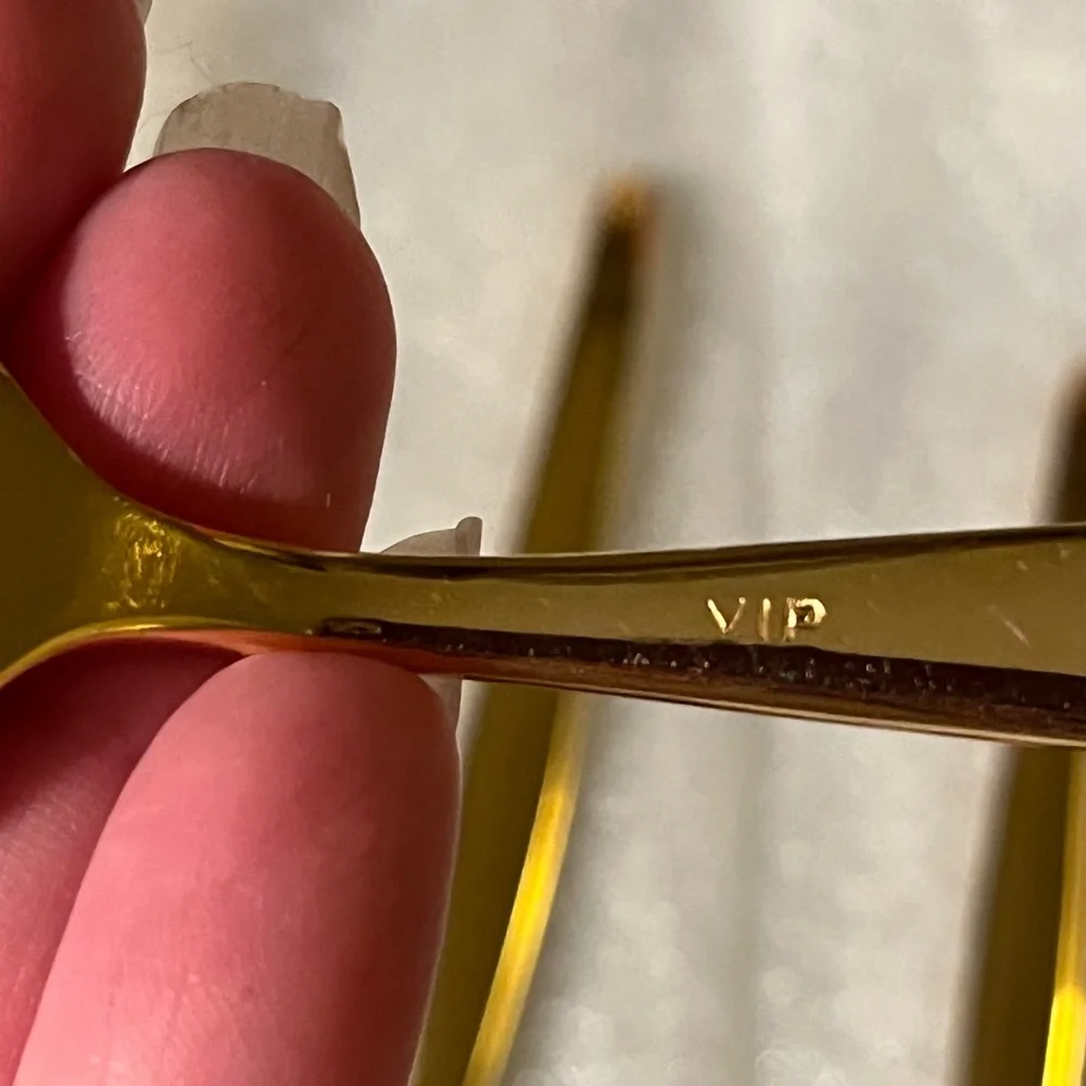 VIP gold tone electroplated serving set of 3 utensils cake server spoon fork
